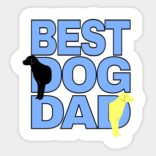 Best Dog Dad Dog Lover Sticker